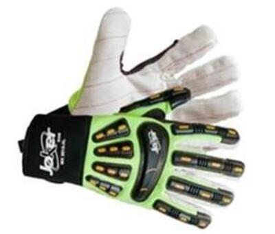 DESCRIPTION: (3) IMPACT GLOVES BRAND/MODEL: JOKER/MX2515-3XL INFORMATION: LIME & BLACK/COTTON PALM RETAIL$: 28.00 EACH SIZE: 3XL QTY: 3