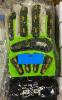 DESCRIPTION: (3) IMPACT GLOVES BRAND/MODEL: JOKER/MX2515-3XL INFORMATION: LIME & BLACK/COTTON PALM RETAIL$: 28.00 EACH SIZE: 3XL QTY: 3 - 2