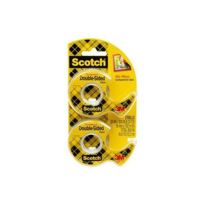 DESCRIPTION: (2) PACKS OF (6) PERMANENT TAPE DISPENSERS BRAND/MODEL: SCOTCH/137DM-2 INFORMATION: DOUBLE SIDED/CLEAR/2-PACKS RETAIL$: 35.94 PER PK OF 6