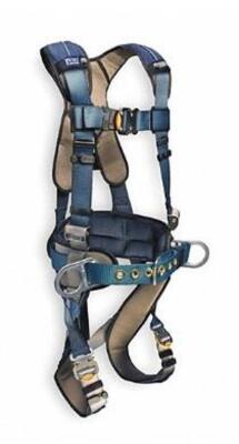 DESCRIPTION: (1) FULL BODY HARNESS BRAND/MODEL: 3M DBI-SALA/1110152 INFORMATION: BLUE & GRAY/LOAD LIMIT: 420 LBS RETAIL$: 534.34 SIZE: LARGE QTY: 1