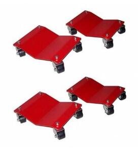 DESCRIPTION: (4) AUTO DOLLYS BRAND/MODEL: AUTO DOLLY/M998002 INFORMATION: RED/LIFTING CAPACITY: 6,000 LBS RETAIL$: 81.81 EACH SIZE: 12" X 16" X 3" QTY