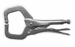 DESCRIPTION: (3) LOCKING C-CLAMP BRAND/MODEL: WESTWARD/2FDD1 INFORMATION: NICKEL PLATED/CLAMPING FORCE: 900 LBS RETAIL$: 19.82 EACH SIZE: 10-3/4"L X 3