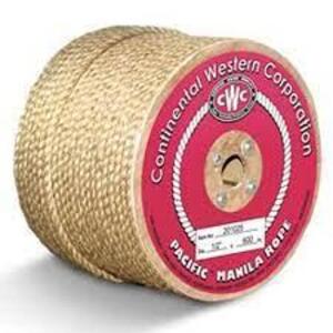 DESCRIPTION: (2) BOXES OF MANILA ROPE BRAND/MODEL: CWC RETAIL$: $220.13 EA SIZE: 1/2X600 FT QTY: 2