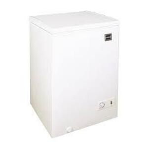 DESCRIPTION: (1) CHEST FREEZER BRAND/MODEL: RCA #RFR F350-C-WITH-COM INFORMATION: WHITE RETAIL$: $182.83 SIZE: 3.5 CU FT QTY: 1