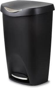 DESCRIPTION: (1) WASTEBASKET BRAND/MODEL: UMBRA INFORMATION: BLACK RETAIL$: $44.99 SIZE: 13 GALLON QTY: 1