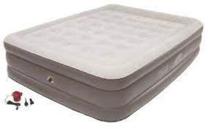 DESCRIPTION: (1) SUPPORTREST PLUS PILLOW STOP DOUBLE HIGH AIR MATTRESS BRAND/MODEL: COLEMAN RETAIL$: $111.99 SIZE: QUEEN QTY: 1