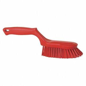 DESCRIPTION: (4) POLYESTER SHORT HANDLE SCRUB BRUSH BRAND/MODEL: VIKAN #38Y485 INFORMATION: RED RETAIL$: $17.37 EA SIZE: 12.5 IN QTY: 4