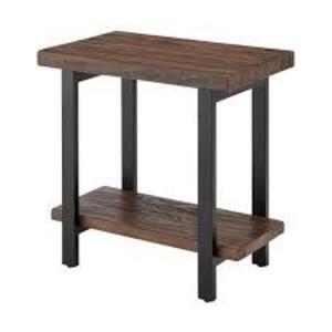 DESCRIPTION: (1) END TABLE BRAND/MODEL: ALATERA FURNITURE INFORMATION: NATURAL WOOD RETAIL$: $206.82 SIZE: 27Z27Z17 QTY: 1