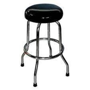 DESCRIPTION: (1) SWIVEL COUNTER STOOL BRAND/MODEL: TRAXION #4-110 INFORMATION: BLACK RETAIL$: $62.88 SIZE: 21.5" X 21.5" X 29" QTY: 1