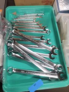 DESCRIPTION: (18) METRIC WRENCHES BRAND/MODEL: PROTO RETAIL$: $300.00 SIZE: 22MM TO 7 MM QTY: 18