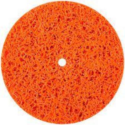 DESCRIPTION: (15) DEBURRING DISK BRAND/MODEL: NORTON #70469192 INFORMATION: ORANGE RETAIL$: $26.11 EA SIZE: 6 X 1/2 .5 CENTER HOLE QTY: 15