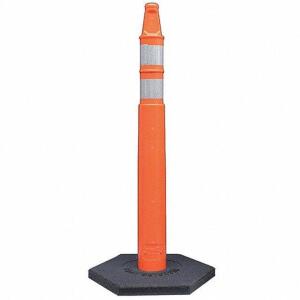 DESCRIPTION: (4) DELINEATOR POST BRAND/MODEL: GRAINGER #489J20 INFORMATION: ORANGE RETAIL$: $15.28 EA SIZE: 43X2 QTY: 4