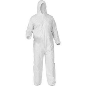 DESCRIPTION: (1) CASE OF (24) PARTICLE PROTECTION COVERALL BRAND/MODEL: KLEENGUARD #4431301 INFORMATION: WHITE RETAIL$: $185.00 SIZE: LARGE QTY: 1