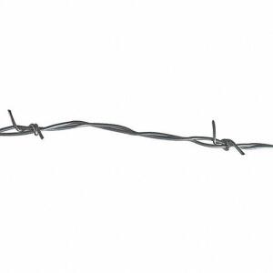 DESCRIPTION: (1) BOX OF BARBED WIRE BRAND/MODEL: GRAINGER #4LVP3 RETAIL$: $266.00 SIZE: 15 1/2 GAUGE 1320 FT QTY: 1