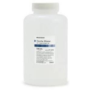 DESCRIPTION: (8) IRRIGATION STERILE WATER BRAND/MODEL: NURSE ASSIST #6290 RETAIL$: $6.00 EA SIZE: 500 ML QTY: 8