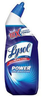 DESCRIPTION: (6) TOILET BOWL CLEANER BRAND/MODEL: LYSOL POWER RETAIL$: $11.77 EA SIZE: 24 OZ QTY: 6