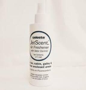 DESCRIPTION: (6) ENCLOSED AREA AIR FRESHENER BRAND/MODEL: CELESTE JET SCENT INFORMATION: EUCALYPTUS SCENT RETAIL$: $12.00 EA SIZE: 177 ML QTY: 6