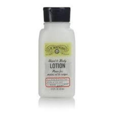 DESCRIPTION: (8) HAND AND BODY LOTION BRAND/MODEL: J.R. WATKINS INFORMATION: ALO AND GREEN TEA SIZE: 0.75 OZ QTY: 8