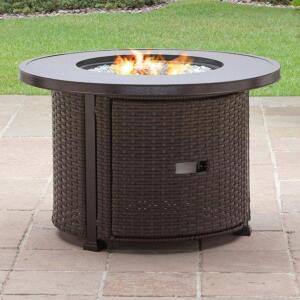 DESCRIPTION: COLEBROOK 37" GAS FIRE PIT BRAND/MODEL: BETTER HOMES & GARDENS RETAIL$: $399.99 QTY: 1