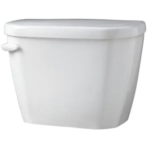 DESCRIPTION: GRAVITY FEED FLOOR MOUNT TOILET TANK IN WHITE BRAND/MODEL: GERBER RETAIL$: $79.29 QTY: 1