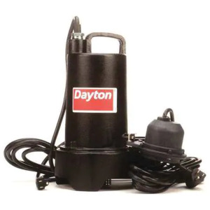 DESCRIPTION: 3/4 HP SUBMERSIBLE SUMP PUMP BRAND/MODEL: DAYTON RETAIL$: $527.73 QTY: 1