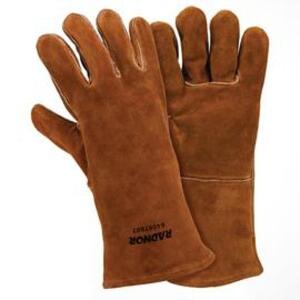 DESCRIPTION: (5) PAIR OF 14" BROWN STANDARD SPLIT COWHID COTTON LINED STICK WELDERS GLOVES BRAND/MODEL: RADNOR RETAIL$: $8.16 EACH SIZE: LARGE QTY: 5