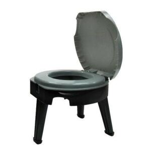 DESCRIPTION: 14.5" PORTABLE FOLDING TOILET BRAND/MODEL: OZARK TRAIL RETAIL$: $29.99 QTY: 1