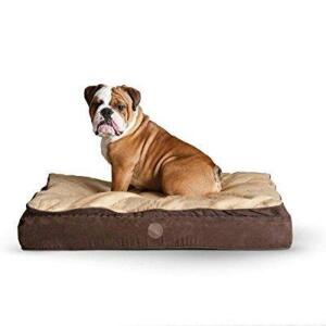 DESCRIPTION: FEATHER TOP ORTHO PET BED IN CHOCOLATE/TAN BRAND/MODEL: K&H RETAIL$: $319.98 SIZE: 40"X50" QTY: 1
