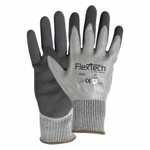 DESCRIPTION: (12) PAIR OF FLEXTECH 13 GAUGE FIBER AND STAINLESS STEEL CUT RESISTANT GLOVES WITH SANDY NITRILE COATED FULLY COATED BRAND/MODEL: FLEXTEC