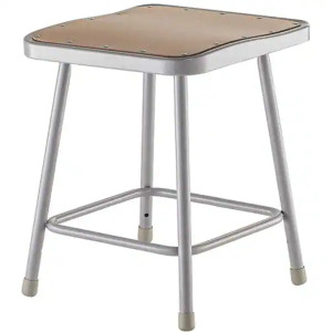 DESCRIPTION: (2) 18" STATIONARY FIXED HEIGHT STOOL BRAND/MODEL: NATIONAL PUBLIC SEATING RETAIL$: $63.21 EACH QTY: 2