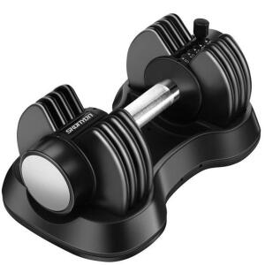 DESCRIPTION: (2) ADJUSTABLE DUMBBELLS (25 LB.) WITH FAST ADJUSTABLE WEIGHT PLATES BRAND/MODEL: SKONYON RETAIL$: $79.94 EACH QTY: 2