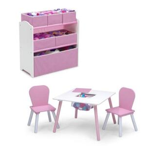 DESCRIPTION: 4PC TODDLER PLAYROOM SET BRAND/MODEL: DELTA CHILDREN RETAIL$: $69.00 QTY: 1