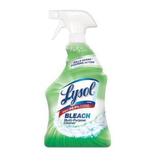 DESCRIPTION: (6) 32 OZ. BOTTLES OF ALL PURPOSE CLEANER SPRAY WHITE & SHINE WITH BLEACH BRAND/MODEL: LYSOL RETAIL$: $3.27 EACH QTY: 6