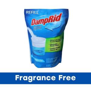 DESCRIPTION: (2) 42 OZ. BAGS OF FRAGRANCE FREE MOISTURE ABSORBER REFILL BAGS BRAND/MODEL: DAMPRID RETAIL$: $8.64 EACH QTY: 2