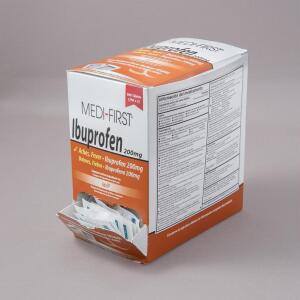 DESCRIPTION: (2) 500CT BOXES OF IBUPROFEN TABLETS BRAND/MODEL: MEDI-FIRST RETAIL$: $20.49 EACH QTY: 2