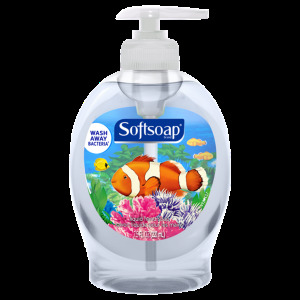 DESCRIPTION: (6) 7.5 OZ. BOTTLES OF AQUARIUM SERIES LIQUID PUMP HAND SOAP BRAND/MODEL: SOFTSOAP RETAIL$: $0.98 EACH QTY: 6