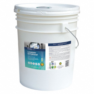 DESCRIPTION: 5 GALLON BUCKET OF FREE & CLEAR LIQUID LAUNDRY DETERGENT BRAND/MODEL: ECOS PRO RETAIL$: $80.16 QTY: 1