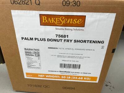 BAKE SENSE 75681 PALM PLUS DONUT FRY SHORTENING