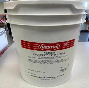 25LB. CONTAINER OF CHOCOLATE DIPPING ICING
