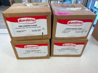 (4) BOXES OF MAVALERIO SANDING SUGAR.