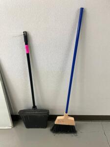 BROOM AND DUST PAN.