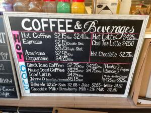 4' X 3' CHALK BOARD MENU BOARD