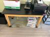 48" X 30" SCIENCE LAB TABLE. W/ OAK LEGS - 2