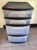 (2) ASSORTED PLASTIC ORGANIZERS / STORAGE PIECES. - 2