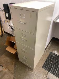 HONN FOUR DRAWER METAL FILE CABINET