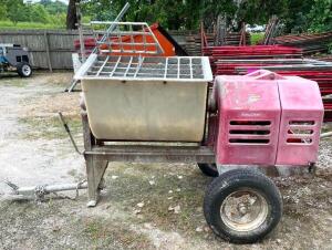 MULTIQUIP 9 CU FT MORTAR MIXER POLY DRUM