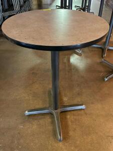 (2) 30" COMPOSITE TOP PUB TABLES W/ SELF LEVELING BASES.