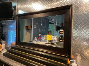 5' X 3' FRAMED BAR MIRROR