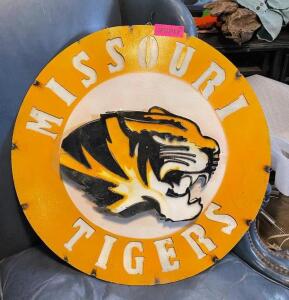 MISSOURI TIGERS 23" SIGN, METAL